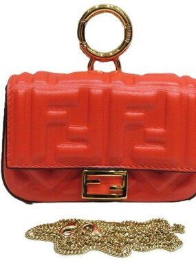 Fendi Nano Baguette Charm Pouch Shoulder Bag Party